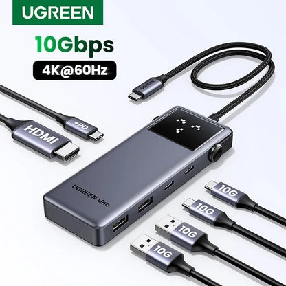 USB C Hub 6 In 1 4K60Hz PD100W ProDockingStation Adapter