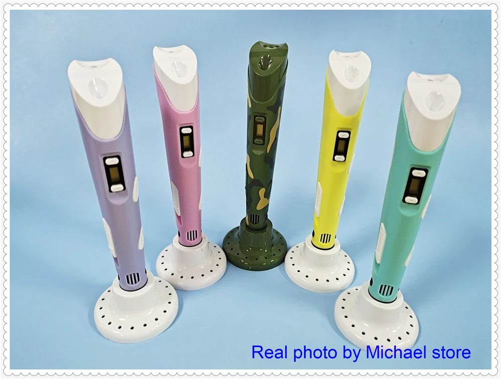 3D Pen 3d Printing Pen Children DIY Drawing Pens PLA Filament Birthday Christmas Boys Girls Gift For Kids With Travel Case - Smarsty