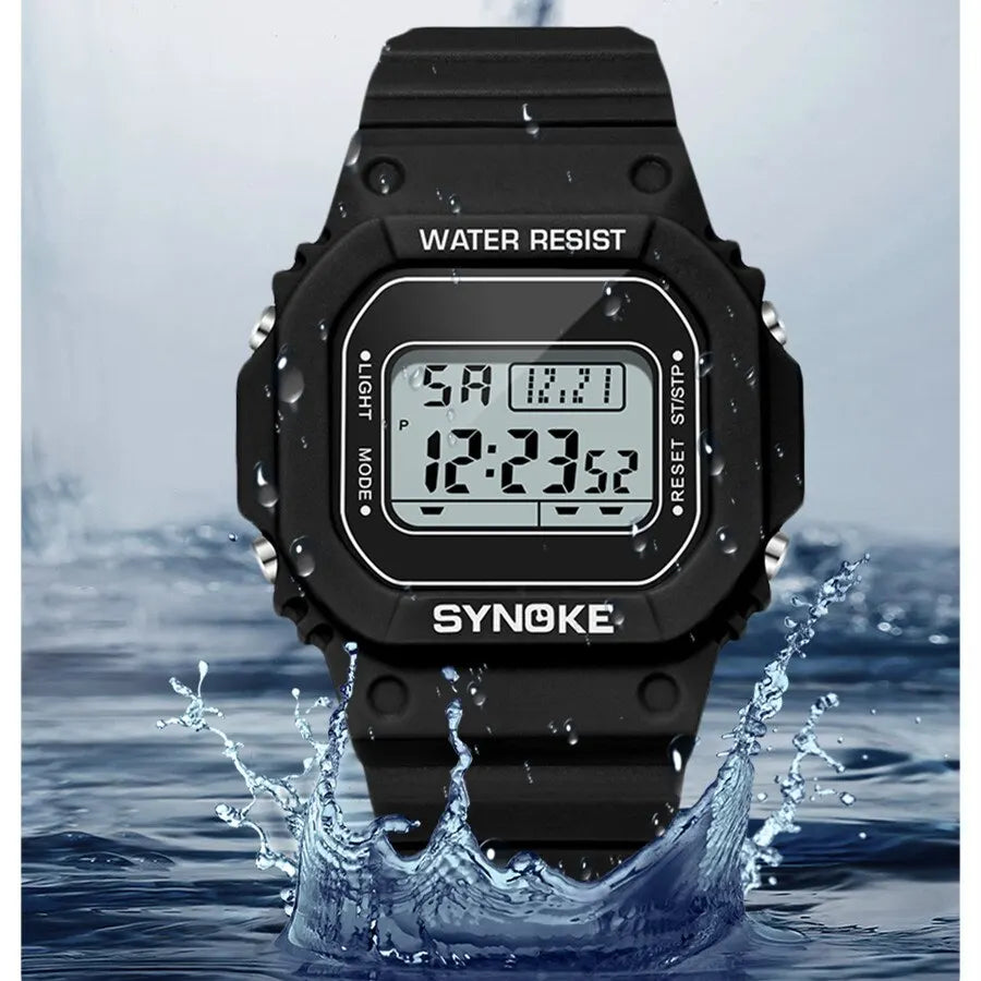 SYNOKE Outdoor Military Digital Watch for Men Waterproof Luminous Sports Timepiece - Smarsty