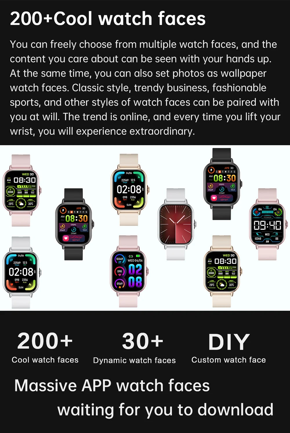 Smartwatch with Bluetooth Call and Music Playback - Smarsty