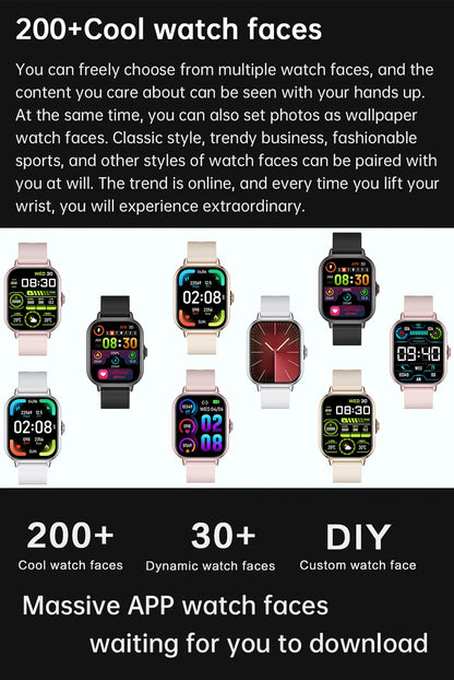 Smartwatch with Bluetooth Call and Music Playback - Smarsty