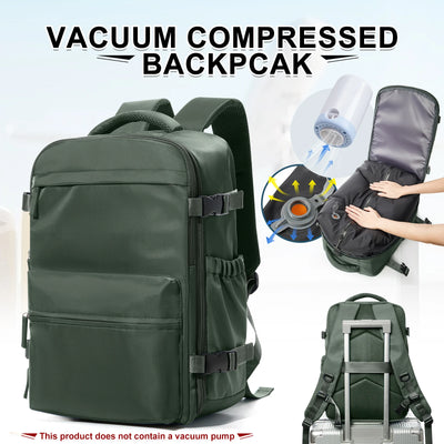 Ryanair Backpack Travel Cabin Airplane 40x20x25, Air Vacuum compression Backpack, Women Men Backpack Business Laptop Bag Handbag - Smarsty