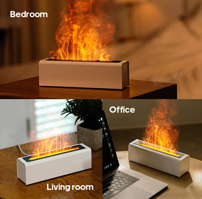 Kinscoter RGB Flame Aroma Diffuser with Cool Mist - Smarsty