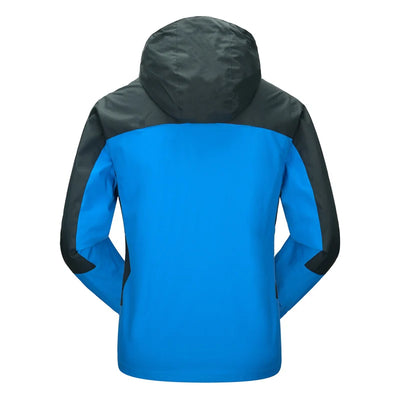 TRVLWEGO Camping Hiking Jacket Men Autumn Outdoor Sports Coats Climbing Trekking Windbreaker Travel Waterproof Jackets Black by Smarsty