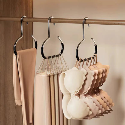1-5pcs Circle Ring Hat Hanger Non-marking Non-slip Hat Storage Hook Closet Bedroom Saving Space Scarf Towel Tie Hanging Rack by Smarsty