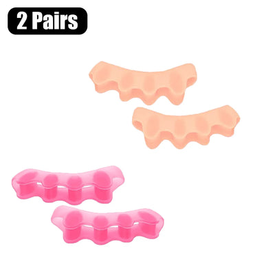Toe Separators Doctor Recommended Correct Foot and Bunion Pain,Plantar Fasciitis Toe Straightener to Improve Functional Mobility - Smarsty