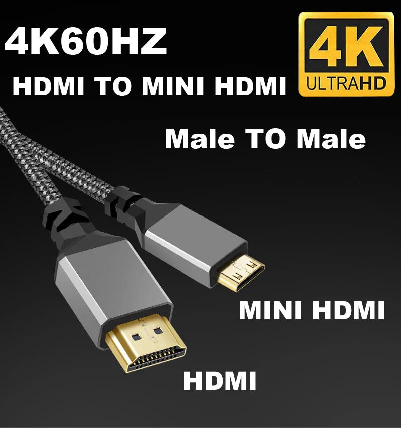 Nylon Mini HDMI To HDMI Cable For 4K Video - Smarsty