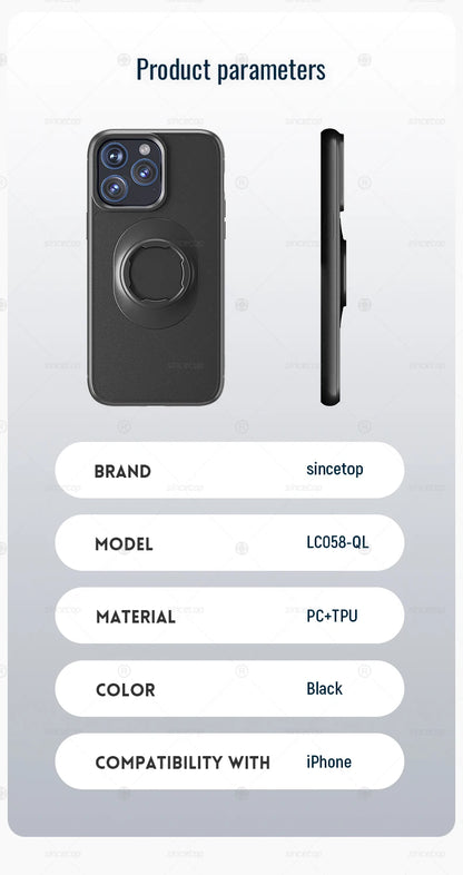 Shockproof iPhone Case With Lock In Bike Car Mount Holder - Smarsty