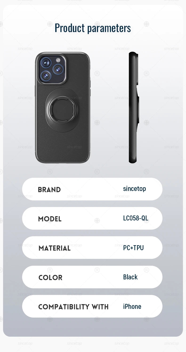 Shockproof iPhone Case With Lock In Bike Car Mount Holder - Smarsty