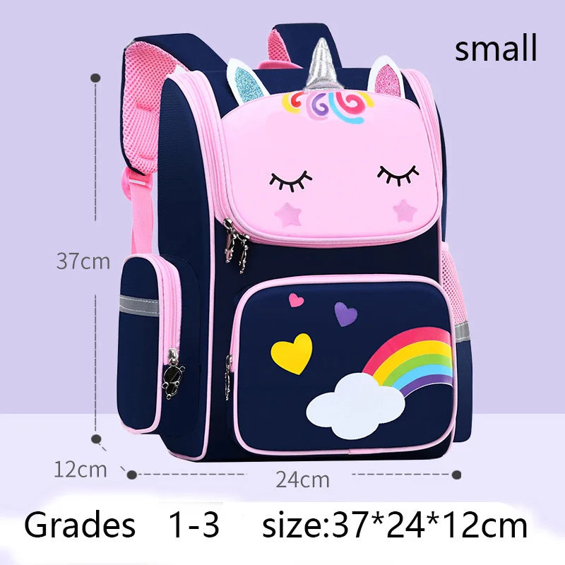Unicorn Kids Backpack Waterproof School Bag for Girls - Smarsty