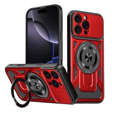 360° Rotatable Magnetic Phone Case for iPhone 16 15 14 13 12 11 Pro Max With Kickstand Shockproof Anti-Drop Cover for Magsafe