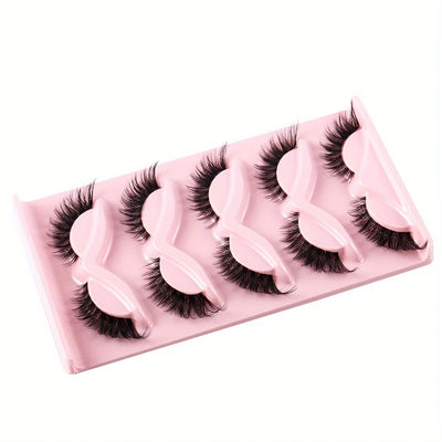 3Boxes(15Pairs) Cat Eye Lashes Fake Eyelashes Natural long Manga Lashes Winged End Eye Elongated Eyelashes Fake Lashes Makeup - Smarsty