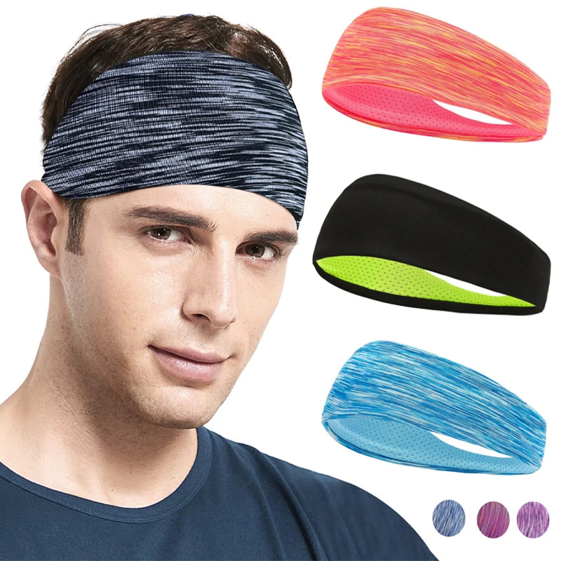 Breathable Elastic Sweatband Headbands For Sports Yoga - Smarsty
