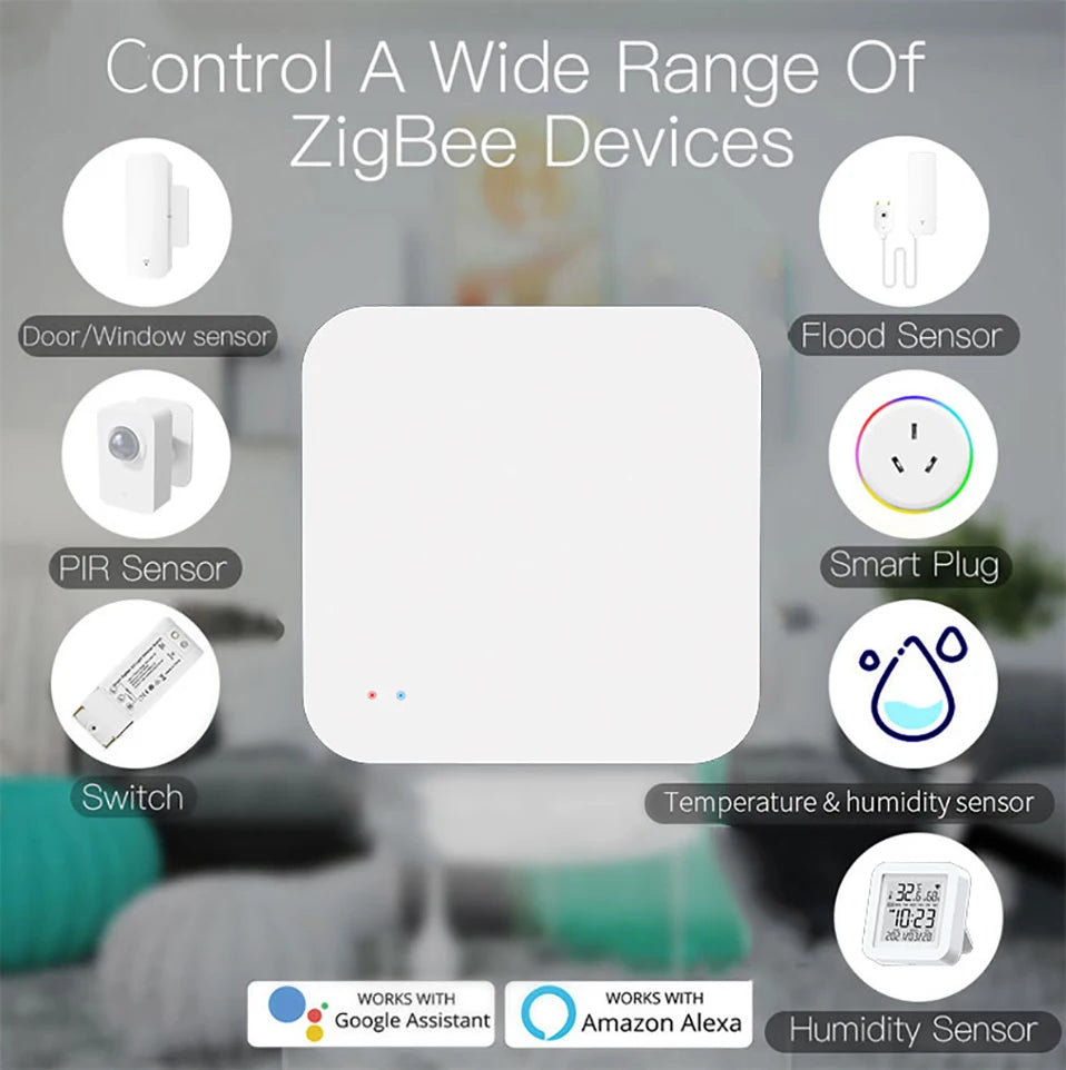 Tuya Zigbee Wireless Hub For Smart Home Automation - Smarsty