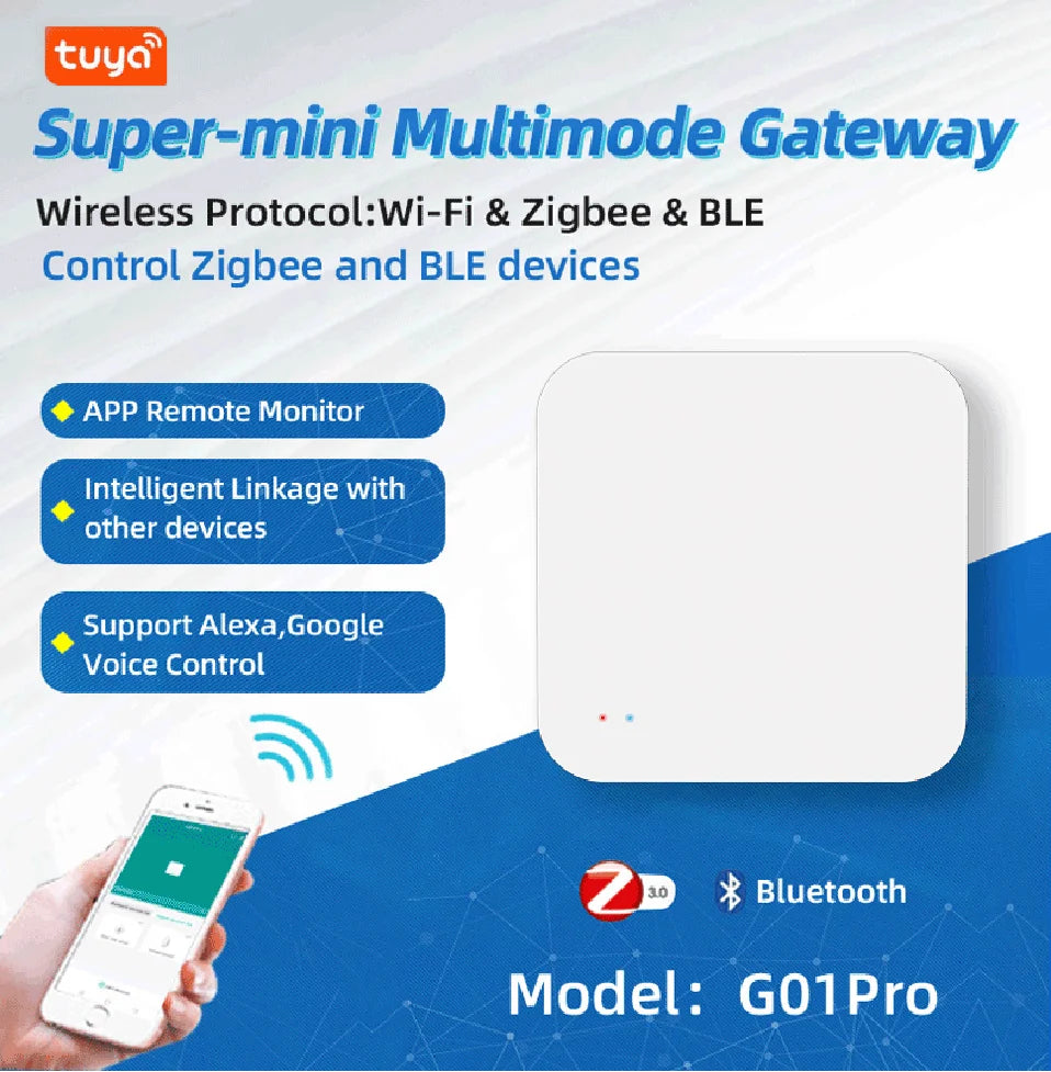 Tuya Zigbee Wireless Hub For Smart Home Automation - Smarsty