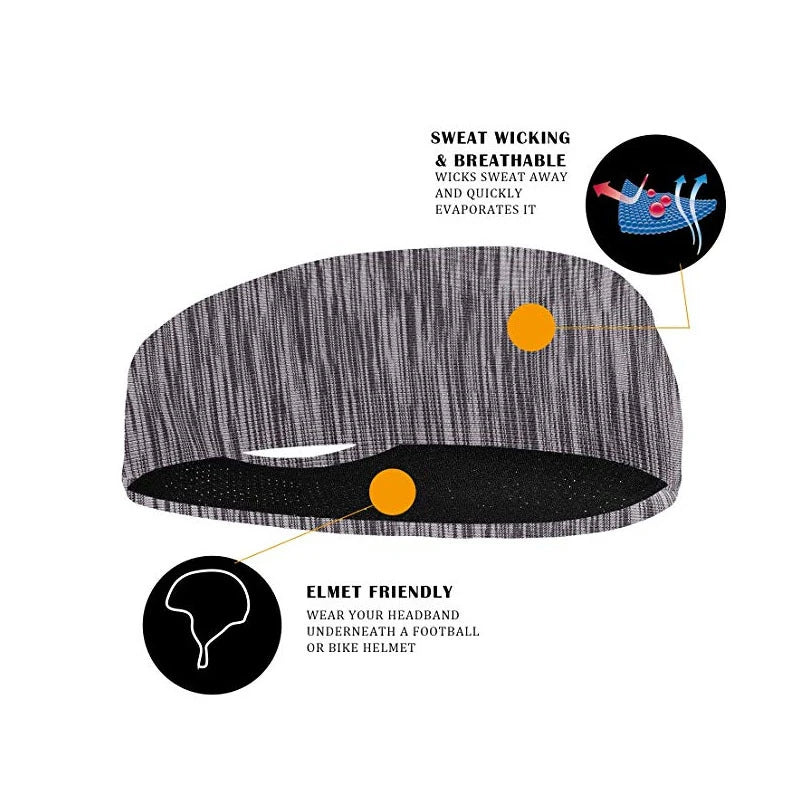 Breathable Elastic Sweatband Headbands For Sports Yoga - Smarsty
