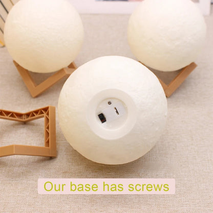 Battery Powered 8cm Moon Lamp LED Night Light - Smarsty