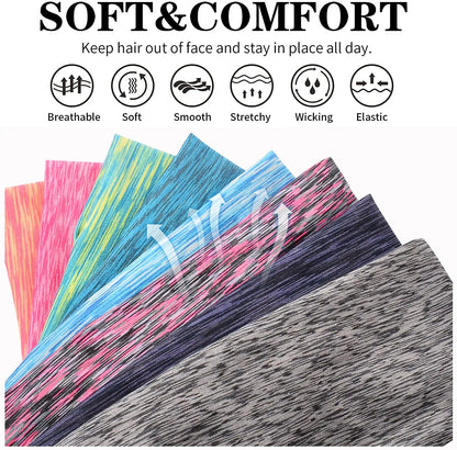 Breathable Elastic Sweatband Headbands For Sports Yoga - Smarsty