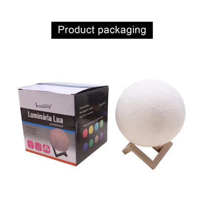 Battery Powered 8cm Moon Lamp LED Night Light - Smarsty
