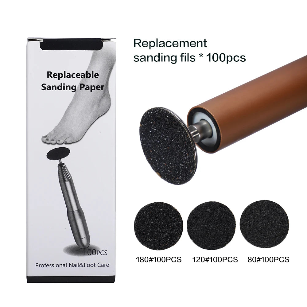 Replaceable Sandpaper Pedicure Discs for Smooth Feet - Smarsty