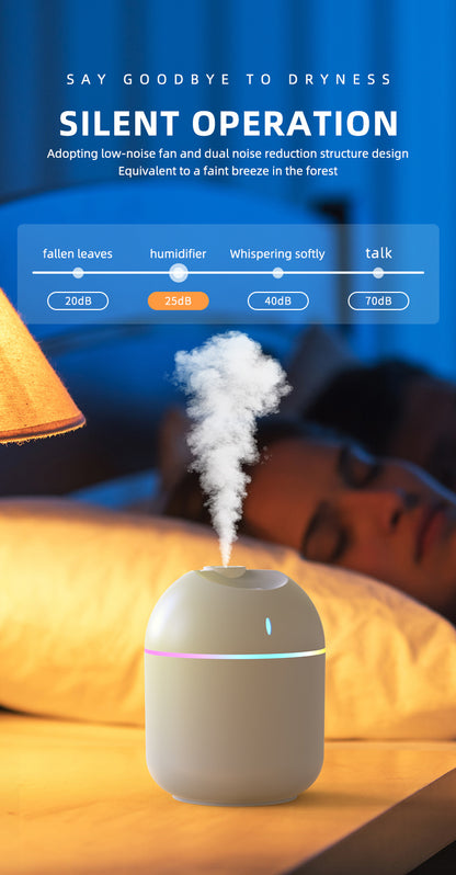 270ML Cool Mist Aroma Diffuser with LED Light - Smarsty