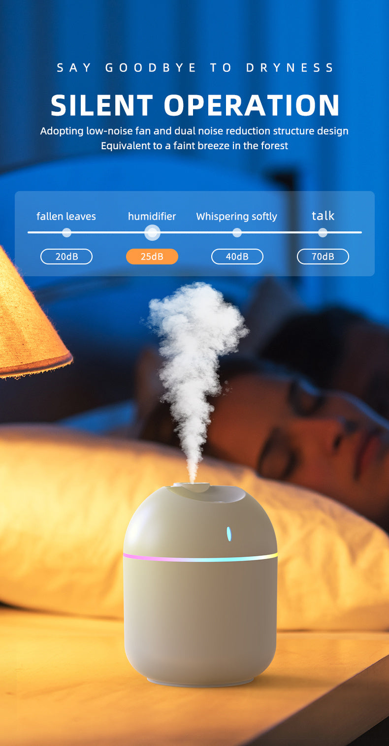 270ML Cool Mist Aroma Diffuser with LED Light - Smarsty