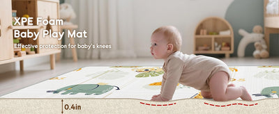 Baby Play Mat, PIGLOG 50x50 Playpen Mat, Waterproof Playmats for Babies and Toddlers Kids, Safe Foam Playmat for Tummy Time