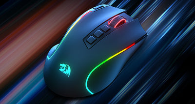 Redragon M612 PRO BT & 2.4RGB Gaming Mouse, 8000 DPI Wired/Wireless Optical Gamer Mice 11 Programmable Buttons & 6 Backlit Modes - Smarsty