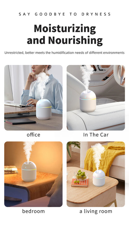 270ML Cool Mist Aroma Diffuser with LED Light - Smarsty