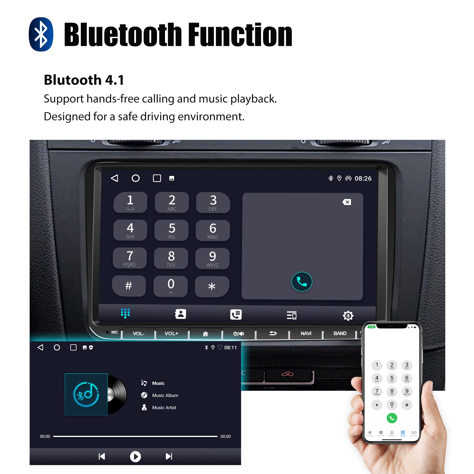 Android Car Stereo With Wireless Carplay GPS Navigation - Smarsty