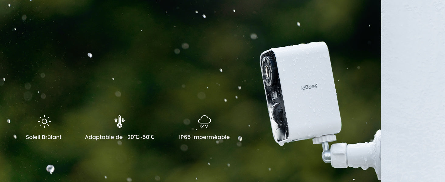 ieGeek 2 PCS 2K Wireless WiFi Surveillance Camera with Battery, Night Vision,Colour and AI & PIR Motion Detection,Outdoor/Indoor