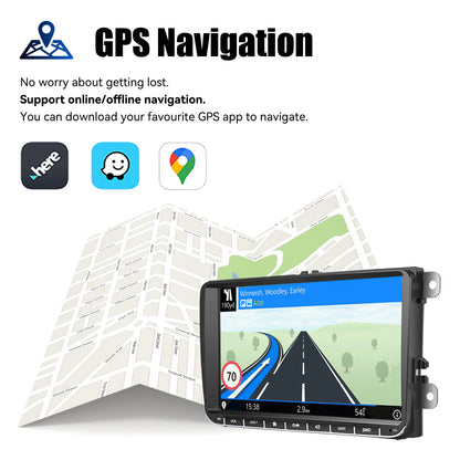 Android Car Stereo With Wireless Carplay GPS Navigation - Smarsty