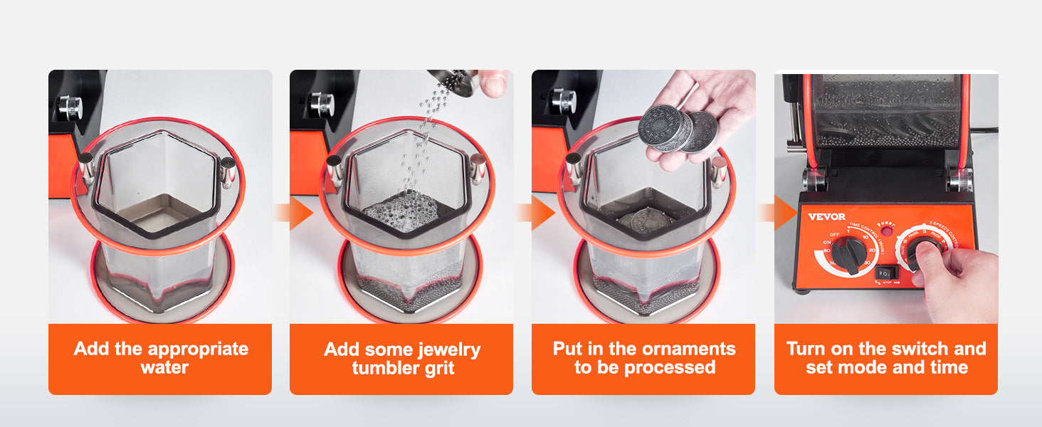 SucceBuy 3kg 5kg Rotary Tumbler Surface Polisher Jewelry Drum Polishing Machine Gem DIY Mini-Tumbler Finishing Tools - Smarsty