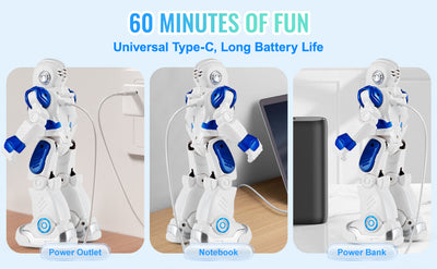 SucceBuy RC Robot Action Walking Singing Dancing Figure Gesture Sensor Toys for Age 3+ Kids Boys Girls Birthday Gift Present