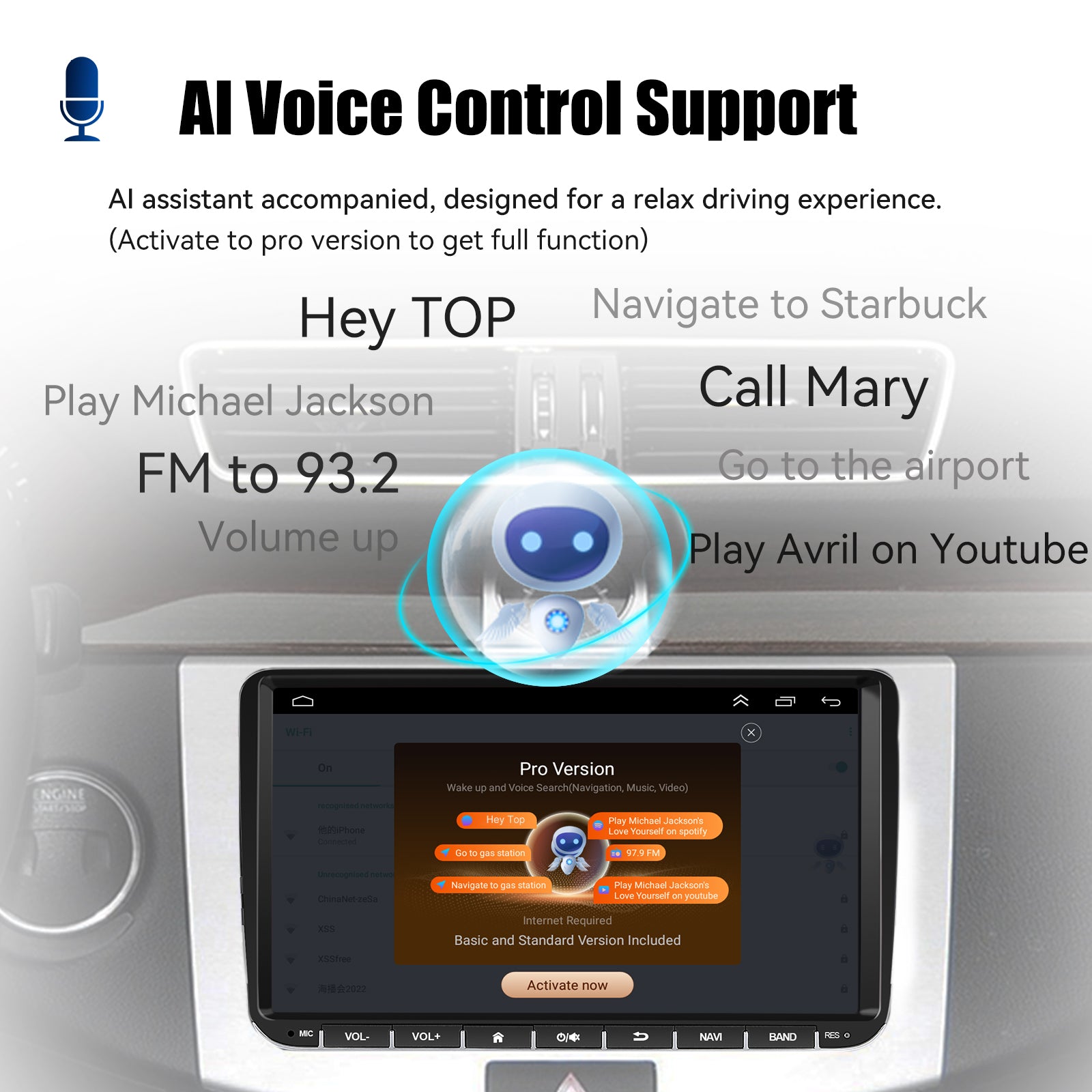 Android Car Stereo With Wireless Carplay GPS Navigation - Smarsty