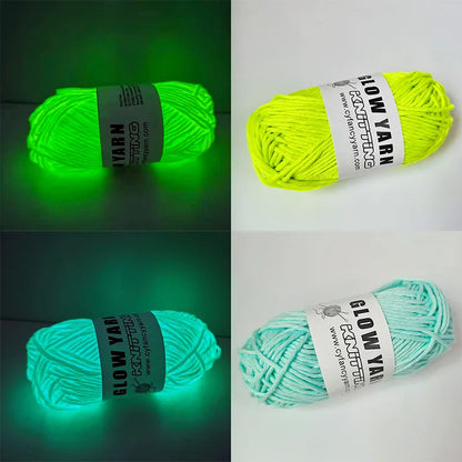 Glow In The Dark Polyester Chunky Yarn For Knitting - Smarsty