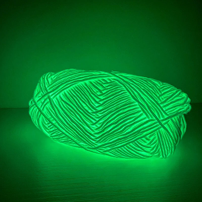 Glow In The Dark Polyester Chunky Yarn For Knitting - Smarsty