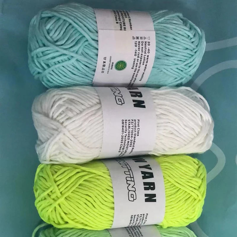 Glow In The Dark Polyester Chunky Yarn For Knitting - Smarsty
