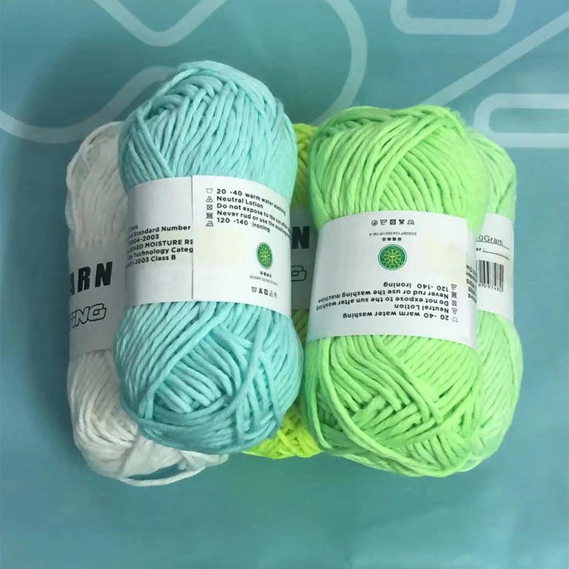 Glow In The Dark Polyester Chunky Yarn For Knitting - Smarsty