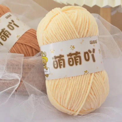 Matte Chenille Yarn for Handmade Crochet Projects - Smarsty