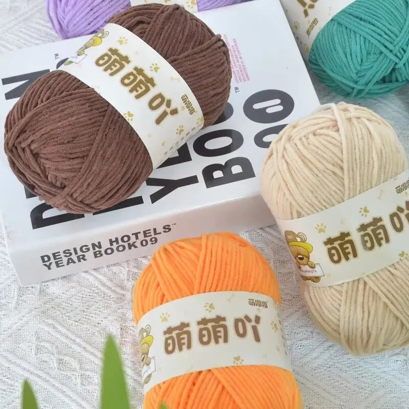 Matte Chenille Yarn for Handmade Crochet Projects - Smarsty