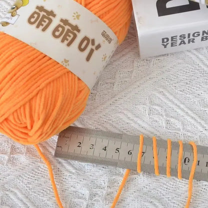 Matte Chenille Yarn for Handmade Crochet Projects - Smarsty