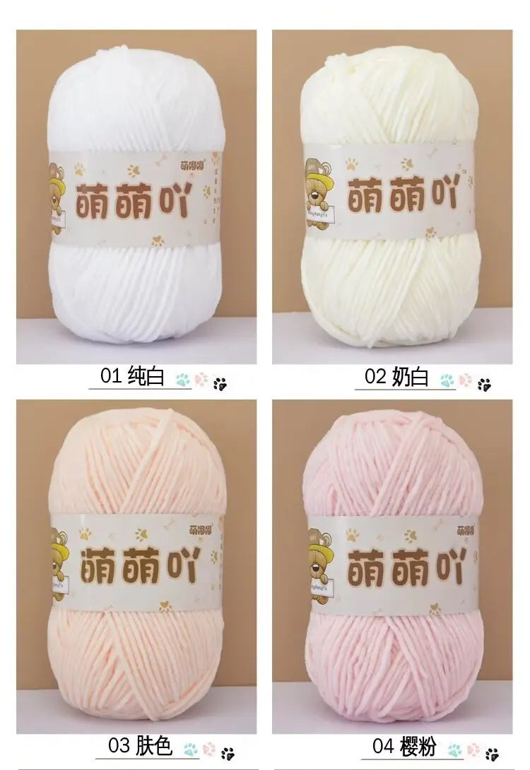 Matte Chenille Yarn for Handmade Crochet Projects - Smarsty