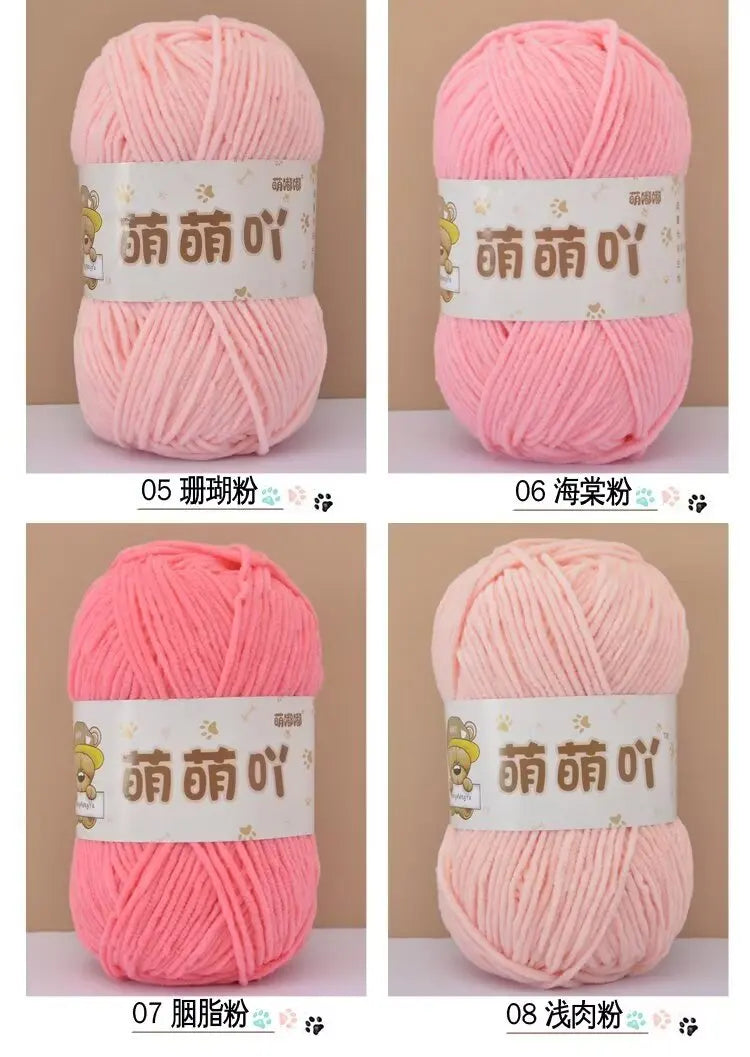 Matte Chenille Yarn for Handmade Crochet Projects - Smarsty
