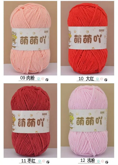 Matte Chenille Yarn for Handmade Crochet Projects - Smarsty