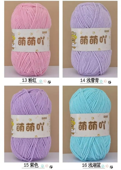 Matte Chenille Yarn for Handmade Crochet Projects - Smarsty
