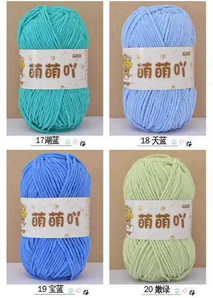 Matte Chenille Yarn for Handmade Crochet Projects - Smarsty