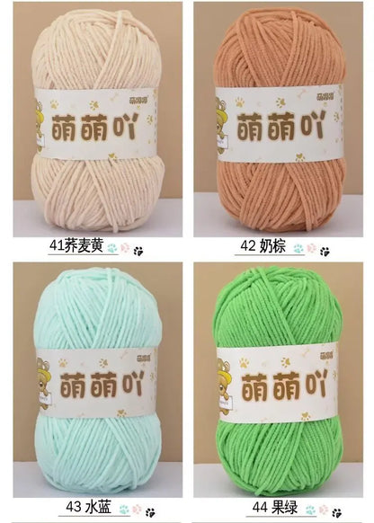 Matte Chenille Yarn for Handmade Crochet Projects - Smarsty