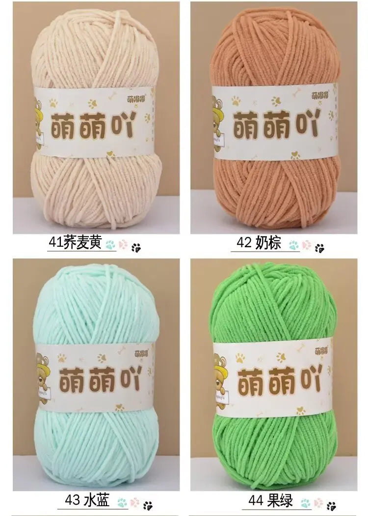 Matte Chenille Yarn for Handmade Crochet Projects - Smarsty