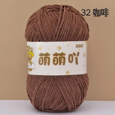 Matte Chenille Yarn for Handmade Crochet Projects - Smarsty